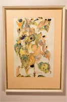 “Sunflowers" Egon Schiele (1890-1918) 1911 Print