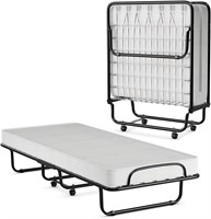 $166  Folding Bed with Memory Foam Mattress  75x31