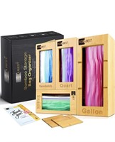 New Forabest Bamboo Ziplock Bag Organizer - Set