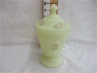 Fenton artist signed compote