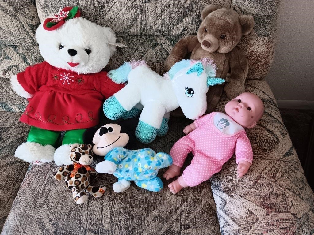 Stuffed Animals & Baby Doll