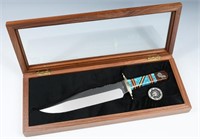 DAVID YELLOWHORSE HOWLING WOLF BOWIE KNIFE