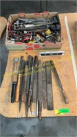 Assortment of Filers, Hand Saws, misc. Tools