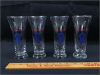 Set of 4 Pabst Blue Ribbon glasses