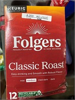 Foldgers Classic Medium Roast Kuerig 12 Pods