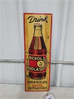 DRINK NICHOL KOLA SIGN - 8 X 24 (1 OF 2)