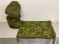 Military 78"x58” Tent Cover & Duffel Bag