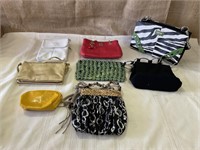 Assorted colors and sizes, purses.