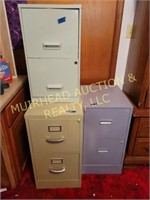 (3) 2 DRAWER FILE CABINETS