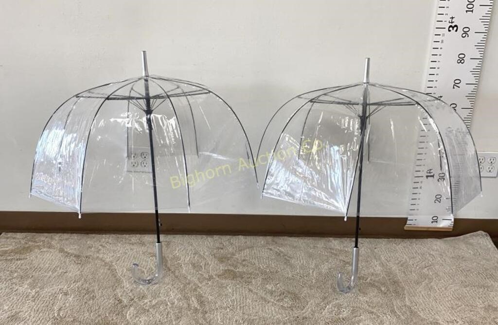 New Clear Bubble Umbrellas 2pc Lot