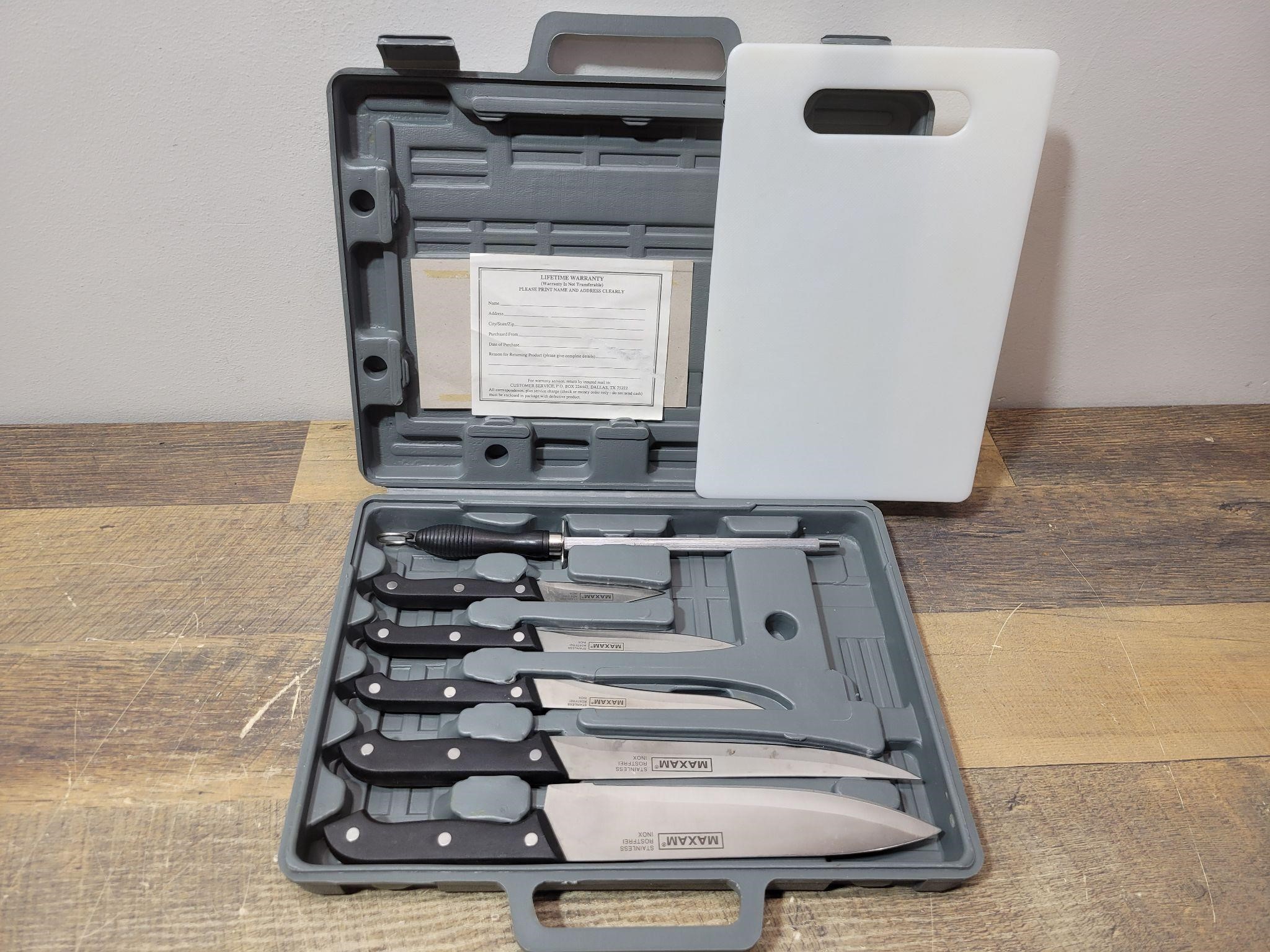 Maxam Cutlery Set & Cutting Board