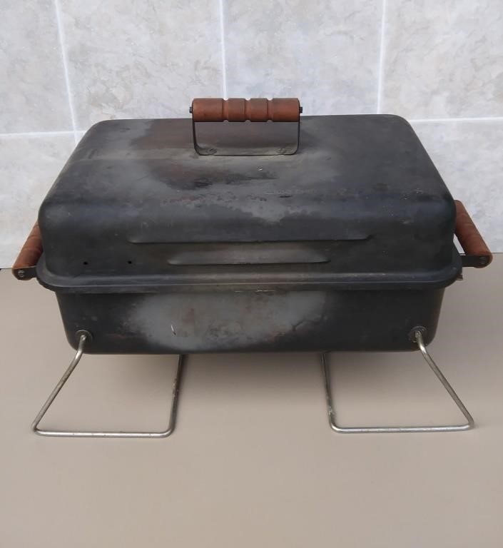 Portable Charcoal Grill, Made in USA, (converted