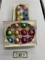 Vintage Shiny Brite & Delta Christmas Ornaments