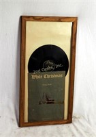 White Christmas Sheet Music & Record Framed