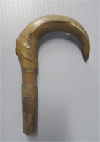 Antique horn cane handle.