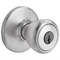 C1126  Kwikset Tylo Keyed Entry Door Knob in SC