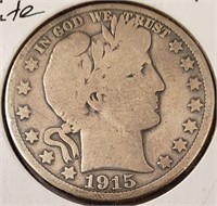 1915 Barber 1/2 Dollar