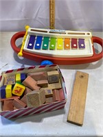 Fisher Price Xylophone & blocks