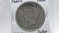 1922D Peace Silver Dollar