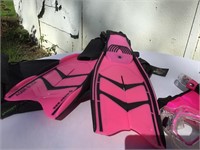 Pink Snorkel Set w/ FULL FACE SNORKEL MASK