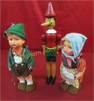 Vintage Hummel Werk Dolls, Wooden Pinocchio