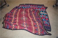 Three Cotton Navajo Throw Blankets