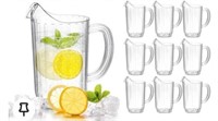 $23 Mifoci 6 Pack 48oz Acrylic Pitcher Carafe