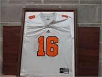 Tennessee Vols #16 Manning Replica Framed Jersey