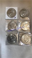 6-1971 Eisenhower silver dollars