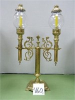 Vintage Double Brass Altar Sticks w/ Holder