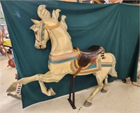 Wood/Composite Painted Carousel Style Horse,