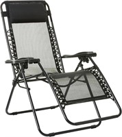 2PK Amazon Basics Zero Gravity Chairs  Black