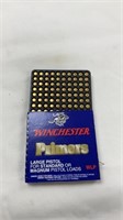 Winchester primers, small and large pistol