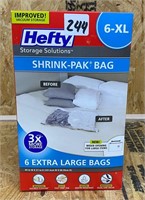 Hefty 6-XL Shrink-Pak Cude, New
