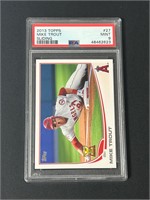 2013 Topps Mike Trout Sliding Rookie Cup PSA 9