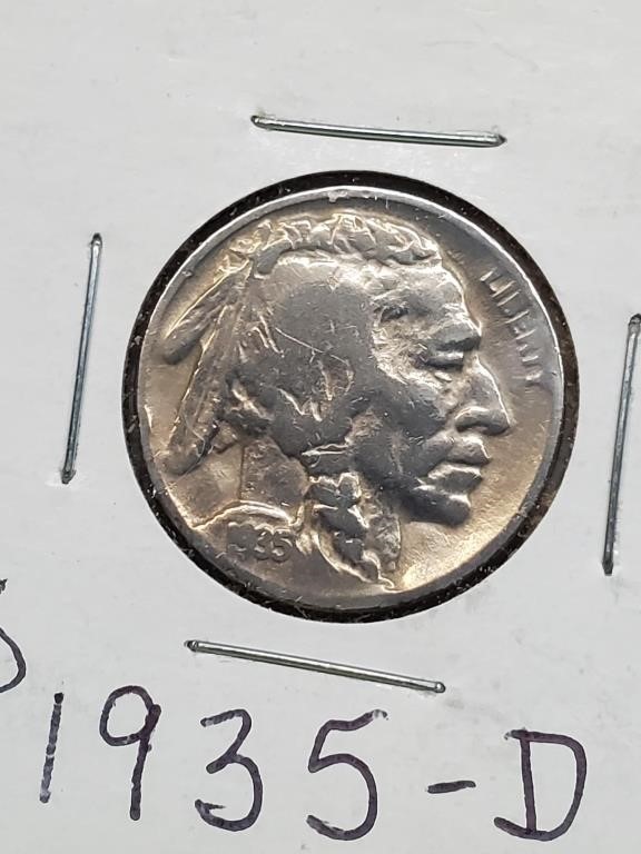 Better Grade 1935-D Buffalo Nickel