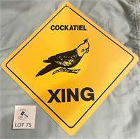 Cockatiel Xing Sign