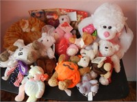 Assorted Teddy Bears & Other Stuffed Toys Shown