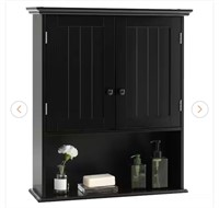 23.5 IN. W X 8 IN. D X 28 IN. H BLACK BATHROOM