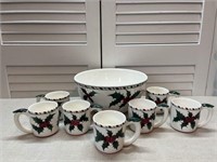 Hand Decorated Christmas Dishes