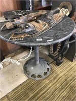 MARBLE TOP OUTDOOR PUB TABLE