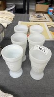 6 milk class cups