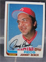 1982 Topps Johnny Bench Card
