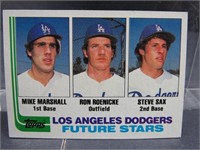 1982 Topps Future Stars Los Angeles Dodgers Card