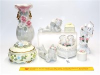 Group of Decorative Ceramic Items including a