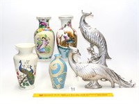 Group of Decorative Items including Ceramic Vases