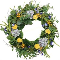 Aftonshire Silk Door Wreath  24 Inch