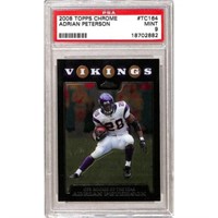 2008 Topps Chrome Adrian Peterson Roy Psa 9