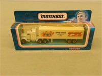 Hercules tires Matchbox tractor & trailer