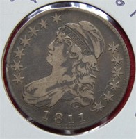 1811 Bust Silver Half Dollar - Large 8